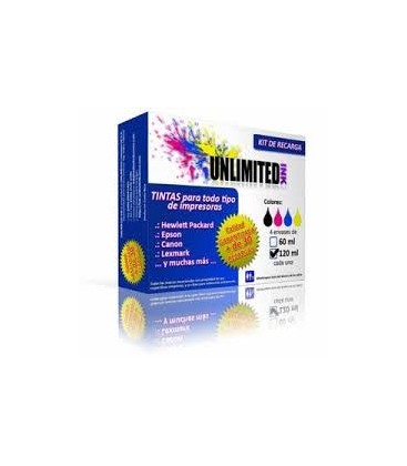 Kit Tinta epson 120 x 4 ml CMYK