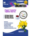 Papel transfer Unlimited Ink A4 para fondos claros